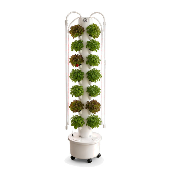 Hydroponic Tower with LED – 40 Plants