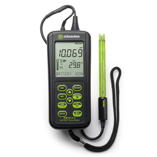 Milwaukee Combo Meter pH / ORP / Temp with Logger – MW106