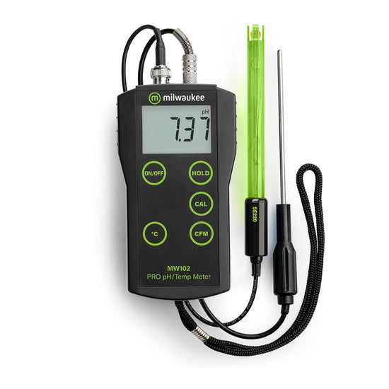 Milwaukee PRO pH & Temperature Meter – MW102
