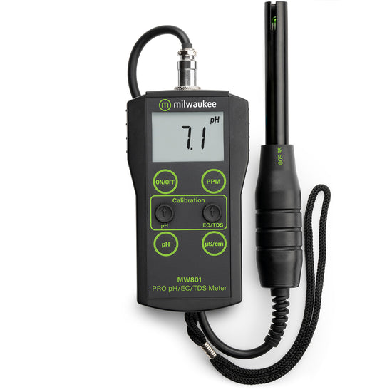 Misuratore Milwaukee pH / EC (µS) / TDS – MW801